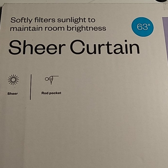 2 panels white crinkle sheers - Picture 4 of 4